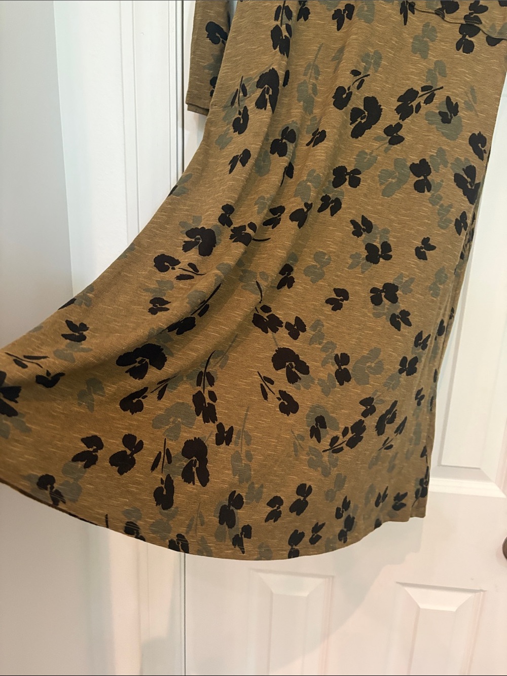 Toad&Co Women's Rosalinda Dress — Gourd Floral / Ikat Print Sz M - Picture 7 of 8